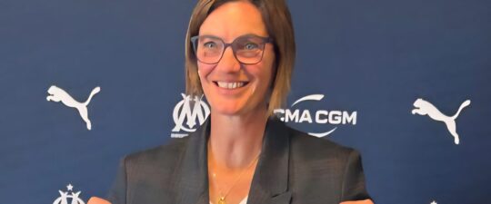 Corinne tout sourire à l'OM